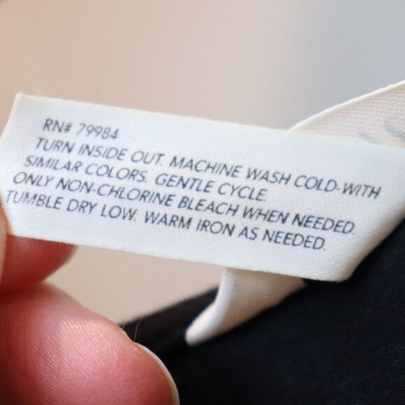 Soma Black and Gold Geometric Print Shift Dress - Picture 5 of 5